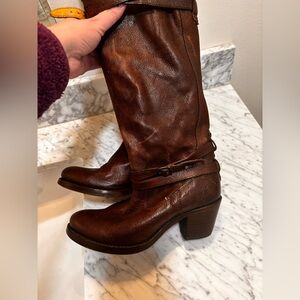Frye Brown Leather Women's Boots